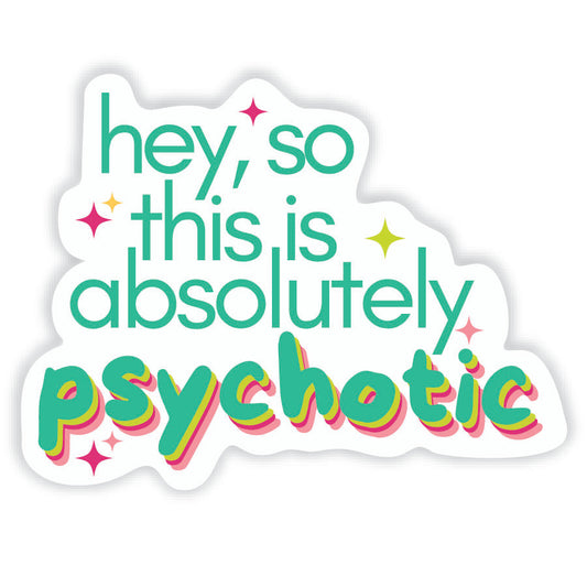 Hey, so this is absolutely psychotic
